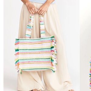 Shiraleah Multicolor Striped Tote
